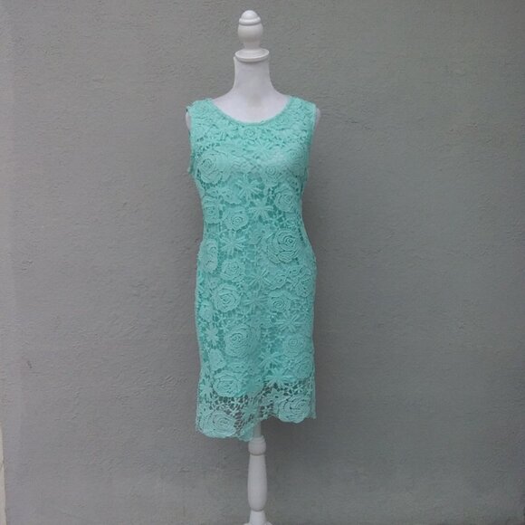 Anthropologie Solitaire Dress Lace Sleeveless Shift Dress New with Tags Med - Picture 2 of 7